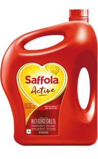 Saffola Active Rice soyabean refined oil| ,less oil,for wright watchers oil can