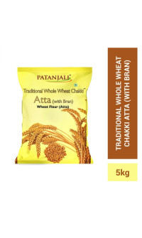 PATANJALI Chakki Atta ,Genhu ka Atta ,organic Flour| pack of 5 kg
