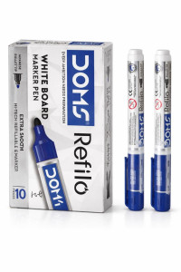 DOMS White board marker,10 pic BLUE