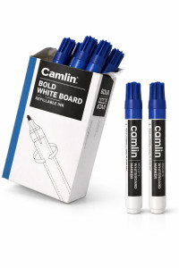 Camlin Bold White bord marker,10 pic BLUE