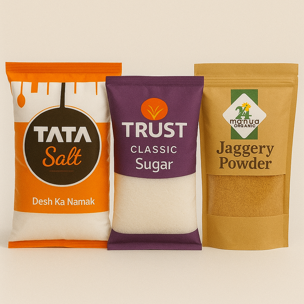 Salt, Sugar & Jaggery